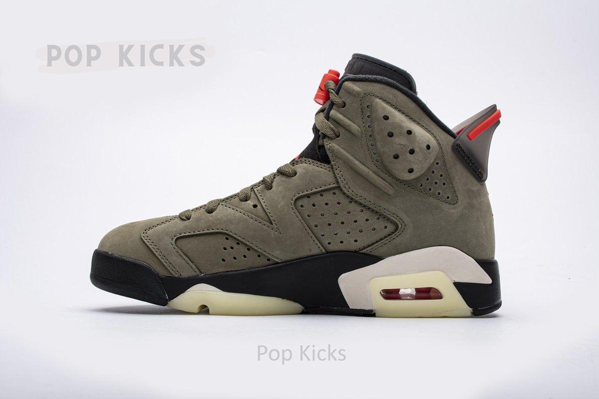 Travis Scott X Air Jordan 6 “Medium Olive”CN1084-200 - Image 3