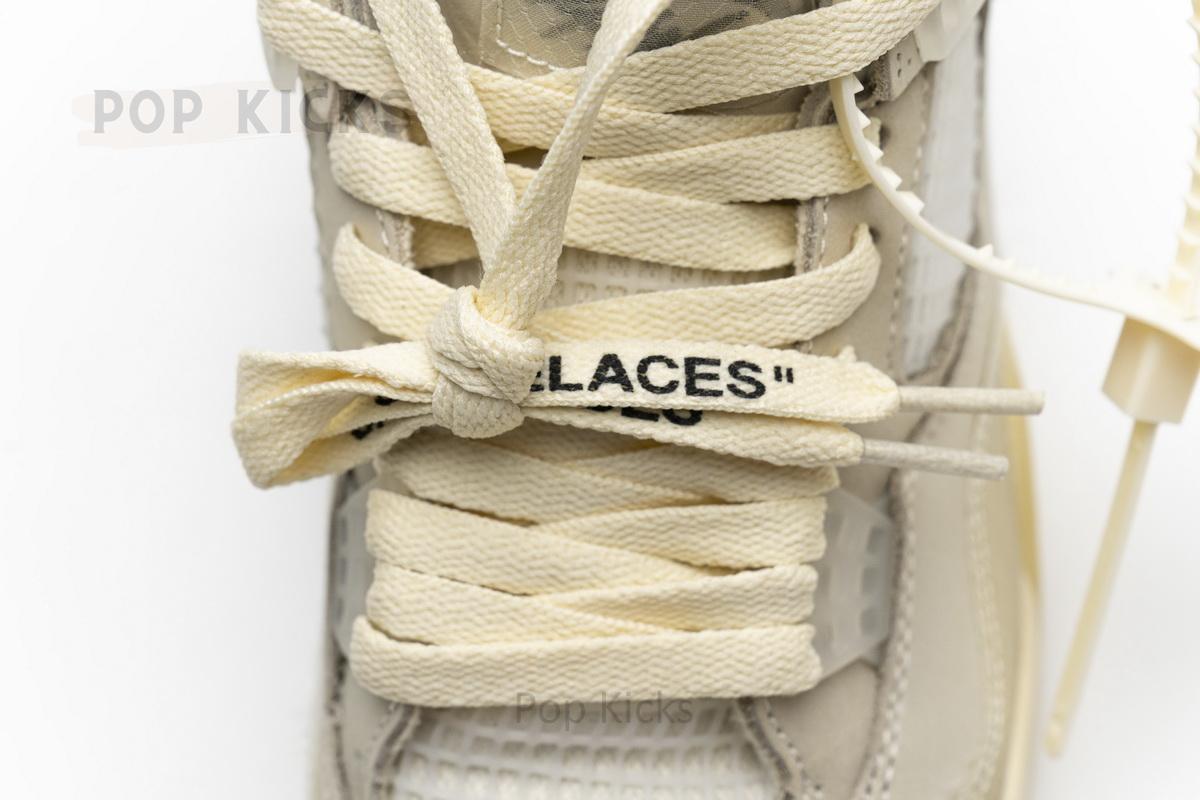 CV9388-100 OFF White x Air Jordan 4 Sail - Image 8