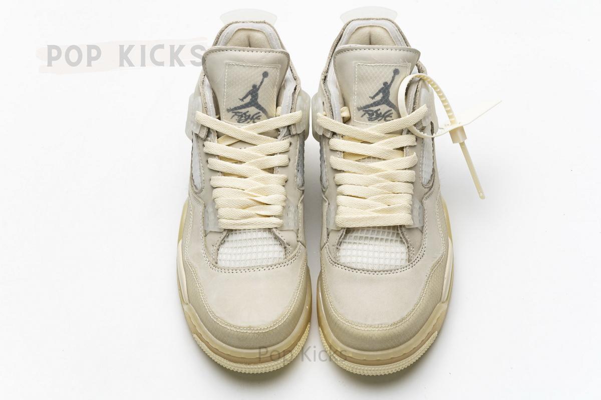 CV9388-100 OFF White x Air Jordan 4 Sail - Image 4
